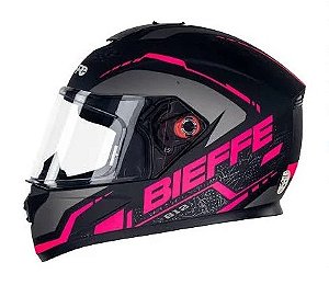 CAPACETE B-12 NAKED PRETO F/PINK