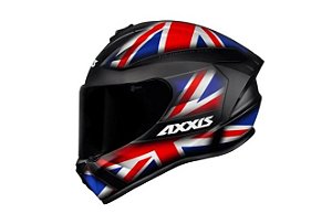 CAPACETE AXXIS DRAKEN UK GLOSS BLACK/RED/BLUE