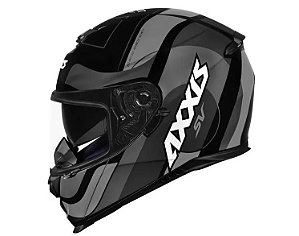 CAPACETE AXXIS EAGLE SV SMART GLOSS BLACK/GREY/GREY