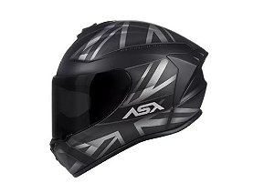 CAPACETE ASX DRAKEN UK FOSCO PRETO/CINZA