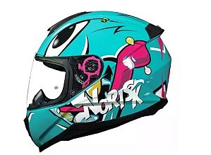 CAPACETE NORISK FAB RAZOR MAD BLUE
