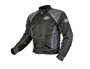 JAQUETA CONFORT NYLON PRET/CINZA