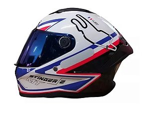 CAPACETE MT HELMETS STINGER 2 GRAND PRIX A7 - GLOSS FRANÇA