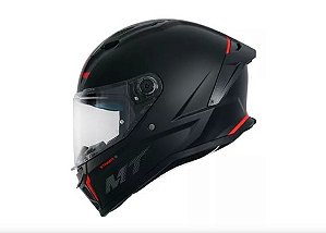 CAPACETE MT HELMETS STINGER 2 SOLID A1 - BLACK MATE