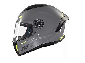 CAPACETE MT HELMETS STINGER 2 SOLID A12 - GREY GLOSS