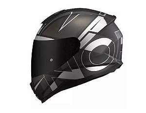 CAPACETE NORISK RAZOR AXIAL MATTE BLK/SILVER