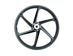RODA ALUMINIO BIZ 125 DISC 6P PRET DIANT