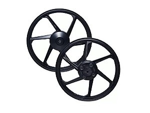 RODA ALUMINIO CG 125 00/08 6P PRETO FOSCO TAMBOR