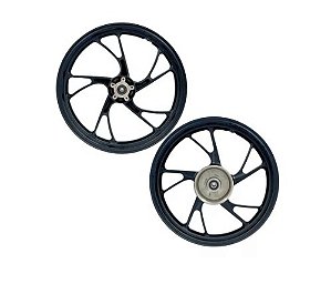 RODA ALUMINIO CG 150 04/13 ESD FREIO DISCO 5P PRET