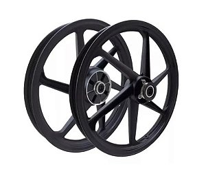 RODA ALUMINIO FACTOR 125/150/FAZER 150 6P DISCO PRETO