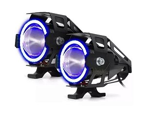 FAROL MILHA LED ANGEL 3001 15W AZUL 3 ESTAG(U7) C/STROOBO (MEDIO)