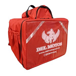 MOCHILA BAG MOTOBOY 45L VERMELHO C/LOGO DEL MOTOS