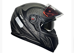 CAPACETE FW3 GTX 2 PRET FOSCO