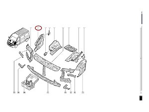 Parabarro Renault Master 2.5 16V - 2010 até 2012 - 7750350069