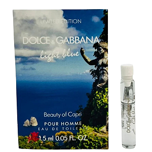 Amostra Oficial Light Blue Pour Homme Beauty of Capri - Dolce & Gabbana