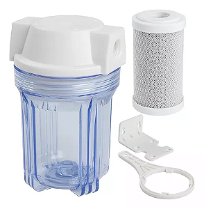 Kit Filtro Agua + Refil Carbon Block 5''