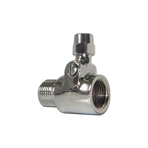 Adaptador Bucha T com Regulador de Vazão Rosca 1/2 Mang grossa 3/8