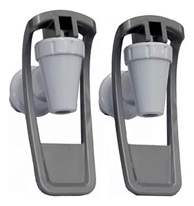 Par De Torneiras Latina Para Purificador Pa 355 E Br 355 Kit Cor Branco