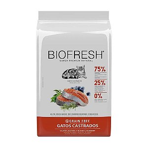 Ração Biofresh Gatos Castrados Salmão 1,5 kg