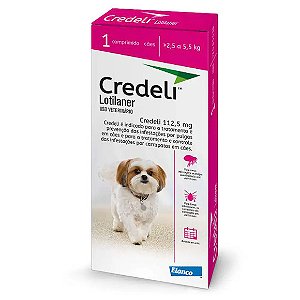 Antipulgas Credeli 112,5mg Cães 2,5 a 5,5kg 1 comprimido