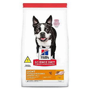 Ração Hills Cães Adultos Light Pedaços Pequenos 6 kg