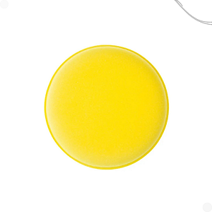 Aplicador de Espuma Aplicação Cera Pretinho Detailer Amarelo