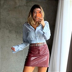 Camisa Manga Ombro Deslocado