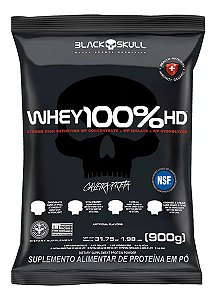Whey 100% Hd Refil Black Skull - 900g