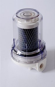 Filtro de Água Ponto de Uso 5 Pol Transparente Carbon Block