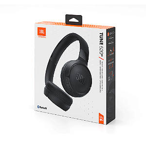 Headphone JBL Tune 520BT Fone de Ouvido c/ Microfone Bluetooth Preto