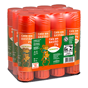 Cola Bastão 21Gramas Cx/12Und Leoeleo