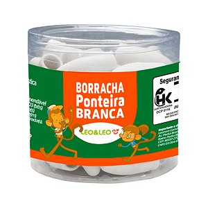 Borracha Ponteira Branca Pote/48 Und