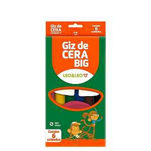 Giz De Cera 6 Cores Grosso 10X100Mm Pct/12 Und