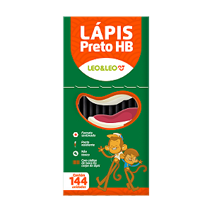Lápis Grafite Hb Preto Sextavado Cx/144 Und