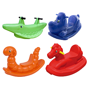 Kit P/Escola Creche Gangorras Cavalo Nnhoca Jácarre Cachorro