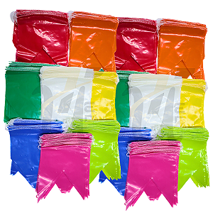 Bandeirola Cor Unica Junina 30x40 Bandeirinha Plastica 500 Metros