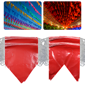 Bandeirola Festa Junina 25x30 Cor Unica Plásticas 5000M