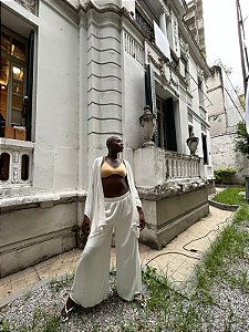 Calça Pantalona Nuance Off White