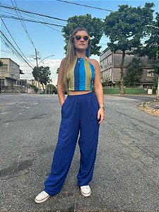 Calça Reta Maré Infinita