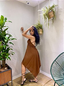 Vestido Lenço Chocolate