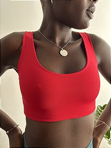 Top Cropped Vermelho