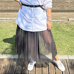 Saia Tule Preto