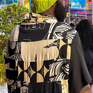 Camisa Retalhos P/B