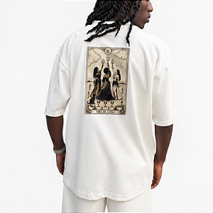 Camiseta Oversized 3 de Copas Off White