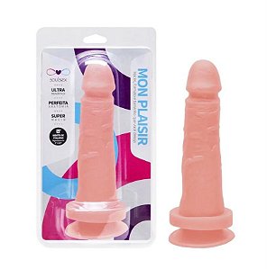 Prótese Maciça Com Ventosa 17 X 3,5Cm Soulsex