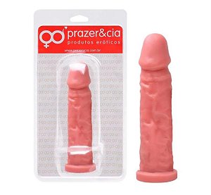 Pênis De Borracha Maciça 19,2 X 4,5Cm Prazer E Cia