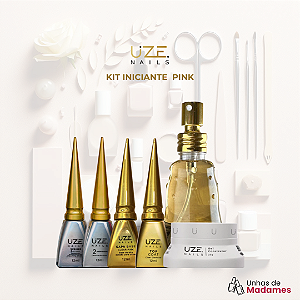 KIT INICIANTE PINK UZE NAILS - COMPLETO PARA PROFISSIONAIS INICIANTES