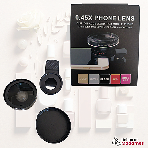 KIT DE LENTE MACRÔ 2 EM 1 - UNIVERSAL PARA CELULARES