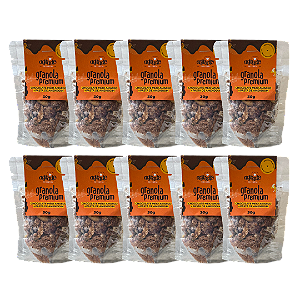 Granola de Bolso Premium Chocolate Meio Amargo - 10und - 300G