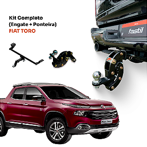 Kit Completo Engate Removível + Ponteira Regulável Fiat Toro  - 1.500kg